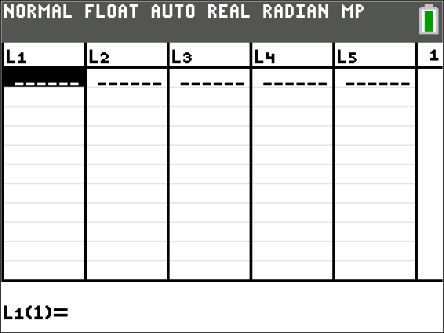 Calculator screen