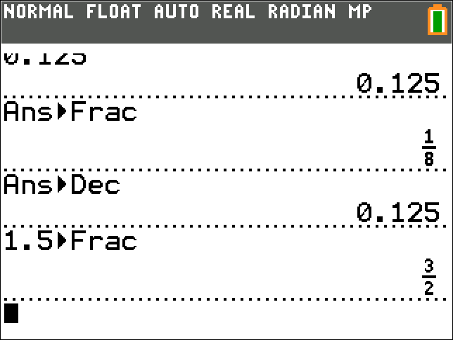Calculator screen