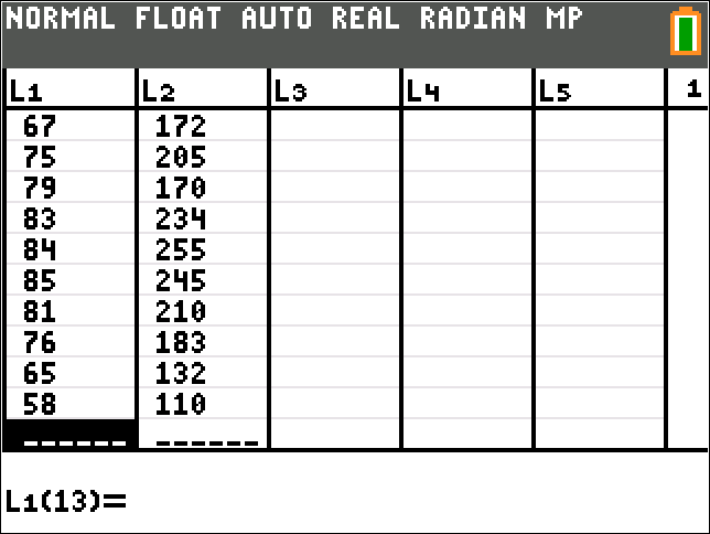 Calculator screen