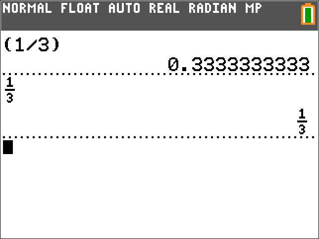 Calculator screen